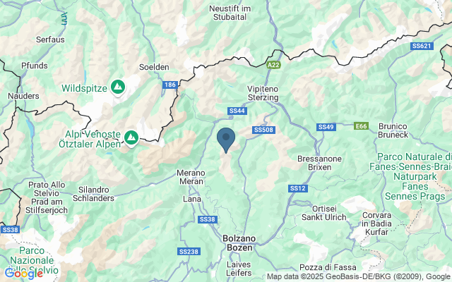 Kaart met locatie South Tyrol Museum of Archaeology